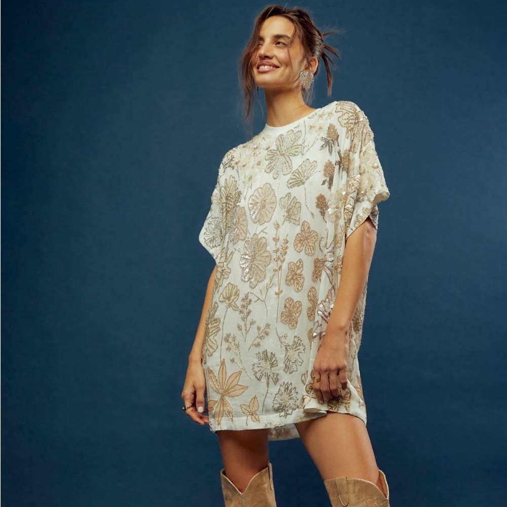Free People Jewel Mini Dress Size M NWT!